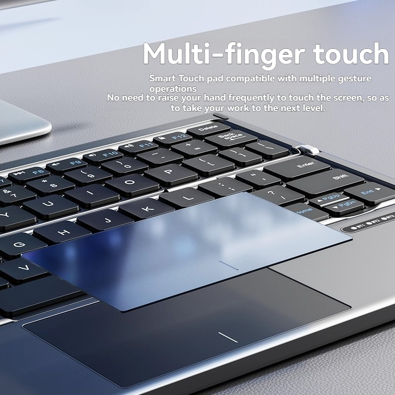 タブレットキーボード トリプルフォールド ポータブルタッチパ - Tablet Accessories Gifts のレビューと価格