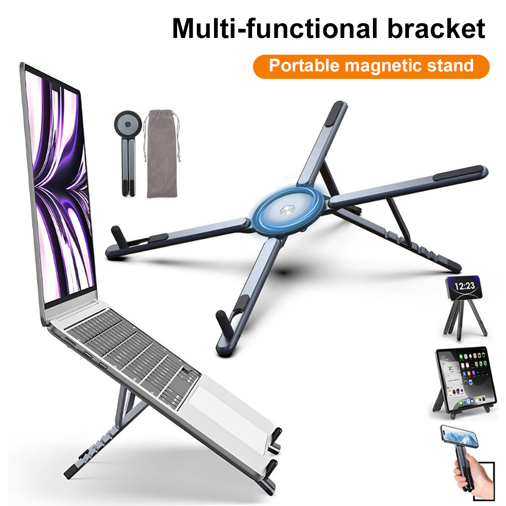 携帯電話用マグネット式ホルダー＆自撮り棒 3-in-1 折り - Laptop Tablet Accessories のレビューと価格