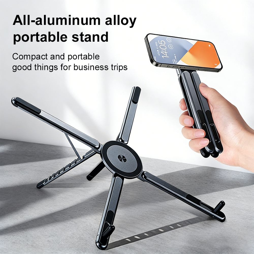 携帯電話用マグネット式ホルダー＆自撮り棒 3-in-1 折り - Laptop Tablet Accessories のレビューと価格