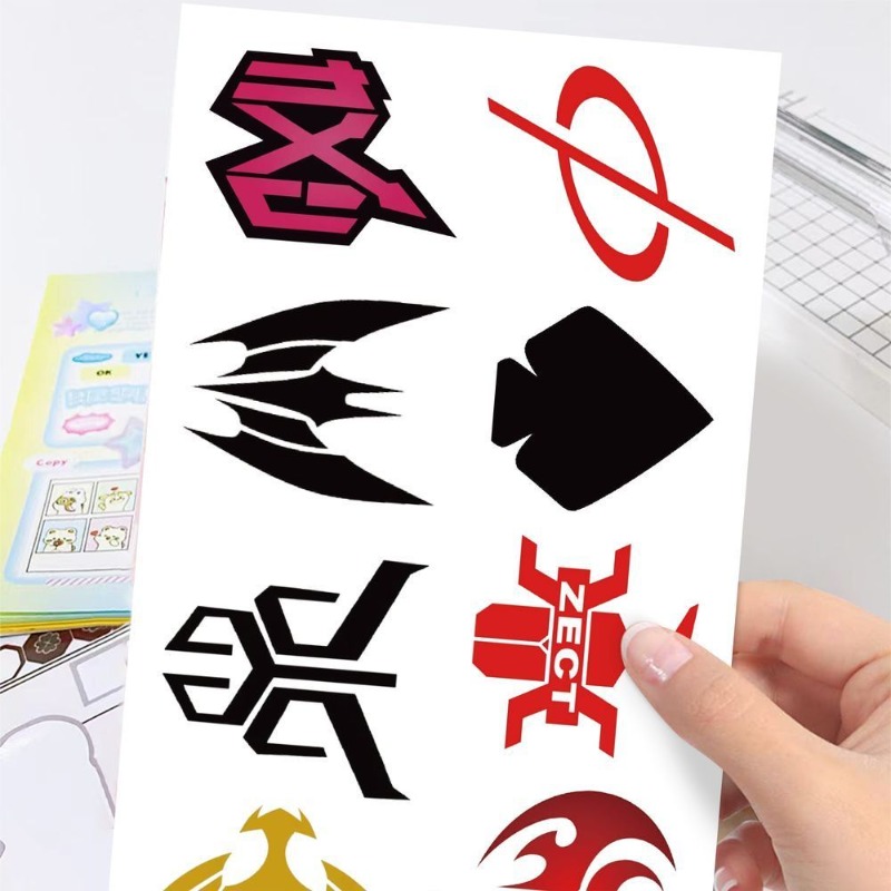 60 枚の仮面ライダーロゴステッカークリエイティブデカール防 - Laptop Tablet Accessories のレビューと価格