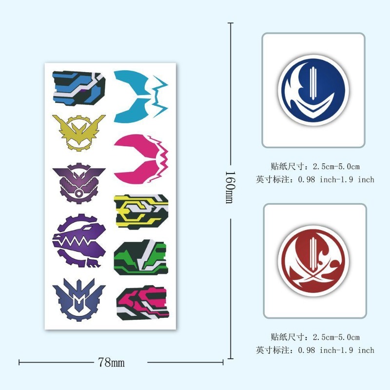 60 枚の仮面ライダーロゴステッカークリエイティブデカール防 - Laptop Tablet Accessories のレビューと価格